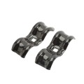 Chain Link 1 3/8" [1 3/8" OD] x 1 3/8" [1 3/8" OD] Saddle Clamp, Kennel Clamp (Powder Coated Black Hot Dip Galvanized Steel)