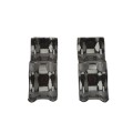 Chain Link 1 3/8" [1 3/8" OD] x 1 3/8" [1 3/8" OD] Saddle Clamp, Kennel Clamp (Powder Coated Black Hot Dip Galvanized Steel)
