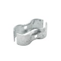 Chain Link 1 5/8" [1 5/8" OD] x 1 5/8" [1 5/8" OD] Saddle Clamp, Kennel Clamp (Galvanized Steel) (Clamp)