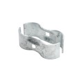 Chain Link 1 5/8" [1 5/8" OD] x 1 5/8" [1 5/8" OD] Saddle Clamp, Kennel Clamp (Galvanized Steel) (Clamp)