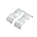 Chain Link 1 5/8" [1 5/8" OD] x 1 5/8" [1 5/8" OD] Saddle Clamp, Kennel Clamp (Galvanized Steel) (Clamp)