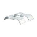 Chain Link 1 5/8" [1 5/8" OD] x 1 5/8" [1 5/8" OD] Saddle Clamp, Kennel Clamp (Galvanized Steel) (Clamp)
