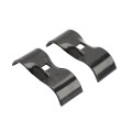 Chain Link 1 5/8" [1 3/8" OD] x 1 5/8" [1 3/8" OD] Saddle Clamp, Kennel Clamp (Powder Coated Black Hot Dip Galvanized Steel) (Clamp)