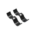 Chain Link 2" [1 7/8" OD] x 2" [1 7/8" OD] Saddle Clamp, Kennel Clamp (Powder Coated Black Hot Dip Galvanized Steel) (Clamp)