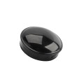 Chain Link Fence 4 1/2" [And SCH40 4 1/2" OD Pipe] Powder Coated Black External Round Dome Fence Post Cap (Powder Coated Black Hot Dip Galvanized Steel)