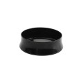 Chain Link Fence 2 1/2" [2 3/8" OD] Powder-Coated Black Round Dome External Fence Post Cap (Pressed Steel)