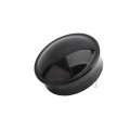Chain Link Fence 2 1/2" [2 3/8" OD] Powder-Coated Black Round Dome External Fence Post Cap (Pressed Steel)