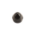 Chain Link 1 3/8" Black Die-Cast Aluminum External Acorn Post Cap Chain Link Acorn Pipe Post Cap