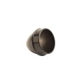 Chain Link 1 3/8" Black Die-Cast Aluminum External Acorn Post Cap Chain Link Acorn Pipe Post Cap
