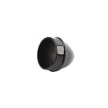 Chain Link 1 3/8" Black Die-Cast Aluminum External Acorn Post Cap Chain Link Acorn Pipe Post Cap