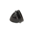 Chain Link 1 5/8" Black Die-Cast Aluminum External Acorn Post Cap Chain Link Acorn Pipe Post Cap