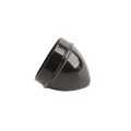 Chain Link 2" Black Die-Cast Aluminum External Acorn Post Cap (Fits 1 7/8" OD) Chain Link Acorn Pipe Post Cap