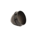 Chain Link 2" Black Die-Cast Aluminum External Acorn Post Cap (Fits 1 7/8" OD) Chain Link Acorn Pipe Post Cap
