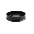 Chain Link Fence 4 1/2" [And SCH40 4 1/2" OD Pipe] Powder Coated Black External Round Dome Fence Post Cap (Powder Coated Black Hot Dip Galvanized Steel)