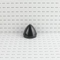 Chain Link 3" Black Die-Cast Aluminum External Acorn Post Cap (Fits 2 7/8" OD) Chain Link Acorn Pipe Post Cap