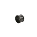Chain Link Fence 1 3/8" Powder-Coated Black Round Dome External Fence Post Cap (Pressed Steel)