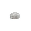 Chain Link Fence 2 1/2" [2 3/8" OD] Round Dome External Fence Post Cap (Pressed Steel)