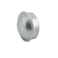 Chain Link Fence 2 1/2" [2 3/8" OD] Round Dome External Fence Post Cap (Pressed Steel)