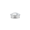 Chain Link Fence 2" [1 7/8" OD] Round Dome External Fence Post Cap (Pressed Steel)