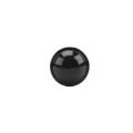 Chain Link Fence 2" [1 7/8" OD] Powder-Coated Black Round Dome External Fence Post Cap (Pressed Steel)
