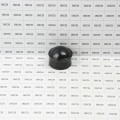 Chain Link Fence 2" [1 7/8" OD] Powder-Coated Black Round Dome External Fence Post Cap (Pressed Steel)