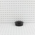Chain Link Fence 2 1/2" [2 3/8" OD] Powder-Coated Black Round Dome External Fence Post Cap (Pressed Steel)
