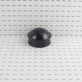Chain Link Fence 4" [4" OD] Powder-Coated Black Round Dome External Fence Post Cap (Pressed Steel)