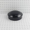 Chain Link Fence 6 5/8" Powder-Coated Black Round Dome External Fence Post Cap (Pressed Steel)