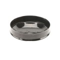 Chain Link Fence 8 5/8" Powder-Coated Black Round Dome External Fence Post Cap (Pressed Steel)