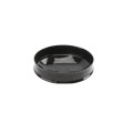 Chain Link Fence 8 5/8" Powder-Coated Black Round Dome External Fence Post Cap (Pressed Steel)