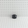 Chain Link Fence 2 1/2" [2 3/8" OD] Powder-Coated Black Round Dome External Fence Post Cap (Pressed Steel)