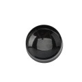 Chain Link Fence 2 1/2" [2 3/8" OD] Powder-Coated Black Round Dome External Fence Post Cap (Pressed Steel)