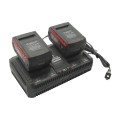 Titan Post Drivers PED1040E 40V DC Battery Power Post Driver with (2) 4Ah Batteries, Dual Charger, & Adapter Sleeves
