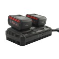 Titan Post Drivers PED1040E 40V DC Battery Power Post Driver with (2) 4Ah Batteries, Dual Charger, & Adapter Sleeves