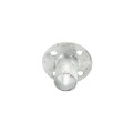 Chain Link 1 3/8" (Fits 1 3/8" OD) Post Floor Flanges - Pressed Steel Surface Mount Floor Flange (Pressed Steel)