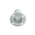 Chain Link 1 5/8" (Fits 1 5/8" OD) Post Floor Flanges - Pressed Steel Surface Mount Floor Flange (Pressed Steel)