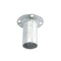 Chain Link 1 5/8" (Fits 1 5/8" OD) Post Floor Flanges - Pressed Steel Surface Mount Floor Flange (Pressed Steel)