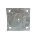 Chain Link Fence 3 1/2" (Fits 3 1/2" OD) Post Floor Flanges - Pressed Steel Ground Mount Floor Flange (Pressed Steel)