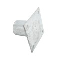 Chain Link Fence 3 1/2" (Fits 3 1/2" OD) Post Floor Flanges - Pressed Steel Ground Mount Floor Flange (Pressed Steel)