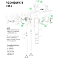 Titan Post Drivers Hardware Kit, Contractor/X Series - Diagram B