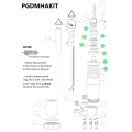 Titan Post Drivers Hammer/Anvil Assembly, 3200/3200X - PGDMHAKIT