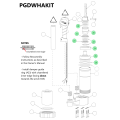 Titan Post Drivers Hammer/Anvil Assembly, 2000/2000X - Diagram