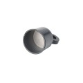 Chain Link 1 3/8" Black Offset Rail End Cup - End Rail (Aluminum) (Rail End Cups Caps-BG)