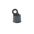 Chain Link 1 3/8" Black Offset Rail End Cup - End Rail (Aluminum) (Rail End Cups Caps-BG)