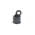 Chain Link 1 3/8" Black Offset Rail End Cup - End Rail (Aluminum) (Rail End Cups Caps-BG)