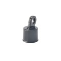 Chain Link 1 3/8" Black Offset Rail End Cup - End Rail (Aluminum) (Rail End Cups Caps-BG)