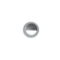 Chain Link 3" [2 7/8" OD] Half-Moon Rail End Cup - End Rail (Pressed Steel)