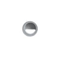 Chain Link 1 5/8" [1 5/8" OD] Half-Moon Rail End Cup - End Rail (Pressed Steel)