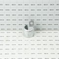 Chain Link 3" [2 7/8" OD] Half-Moon Rail End Cup - End Rail (Pressed Steel)