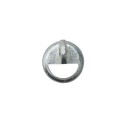 Chain Link 1 5/8" [1 5/8" OD] Half-Moon Rail End Cup - End Rail (Pressed Steel)